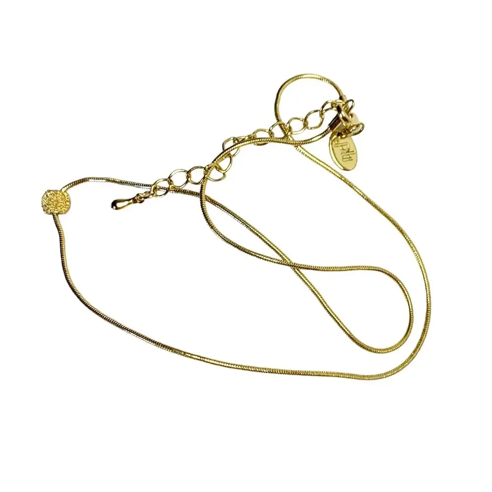 Vintage PH Gold Tone Bead Choker Necklace